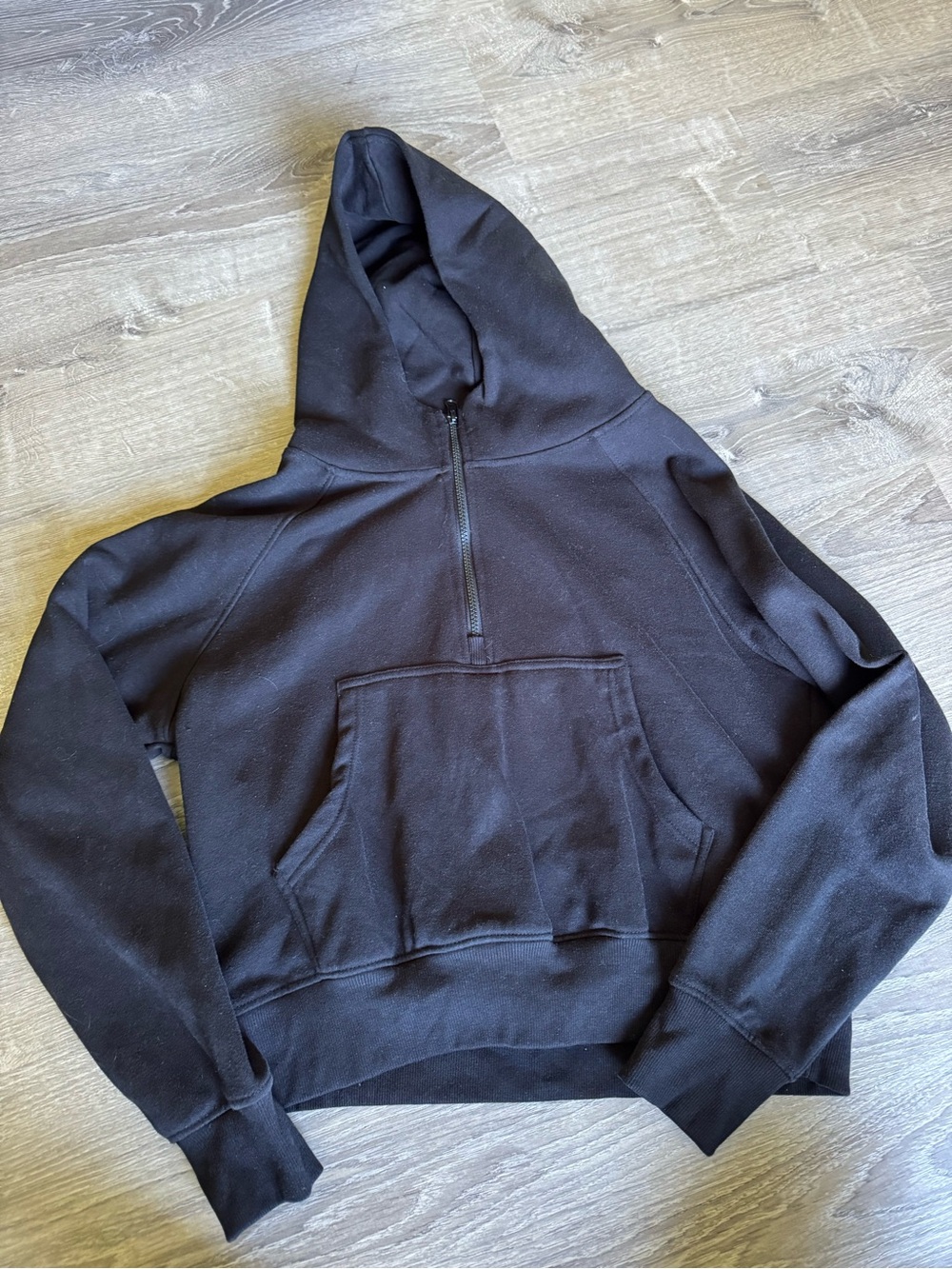 Modern Basics black quarter zip hoodie